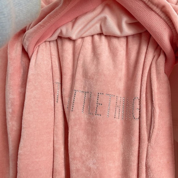 Pretty little thing pink velour jogger set - Picture 4 of 4